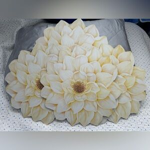 Elegant Yellow Floral Placemats